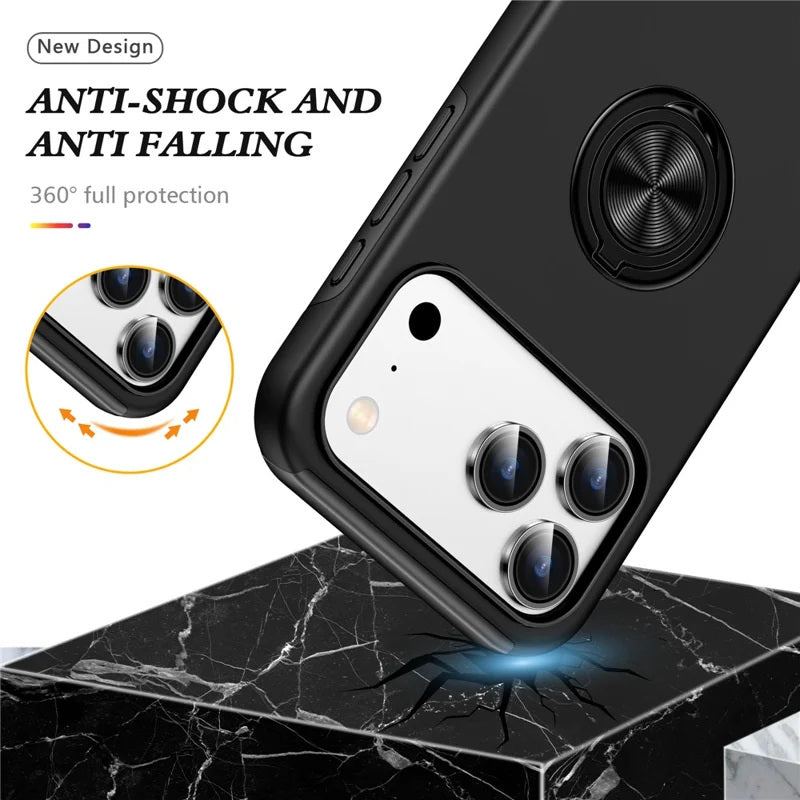 Hybrid Magnetic Invisible Ring Case for iPhone 17 Pro Hybrid Magnetic Invisible Ring Case for iPhone 17 Pro